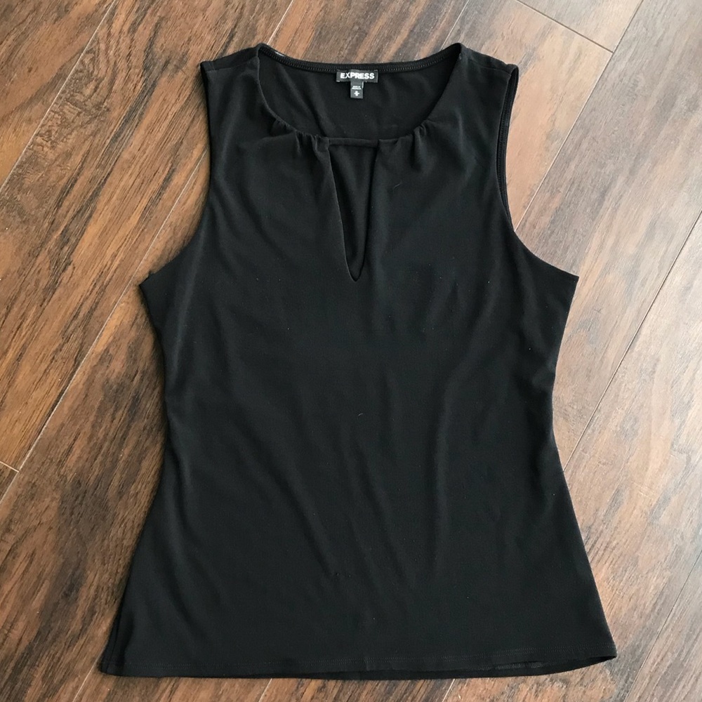 Express Sleeveless Key Hole Top